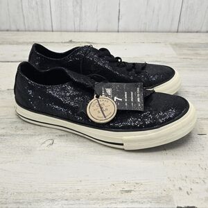 New Converse Black Sparkle Sneakers Womens Size 7